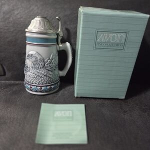 Avon Collectible Beer Stein with Eagle Design